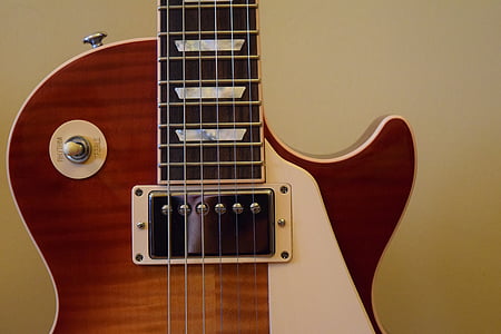 gitara, Gibson, nástroj, elektrické, Les paul, hudobné, Rock