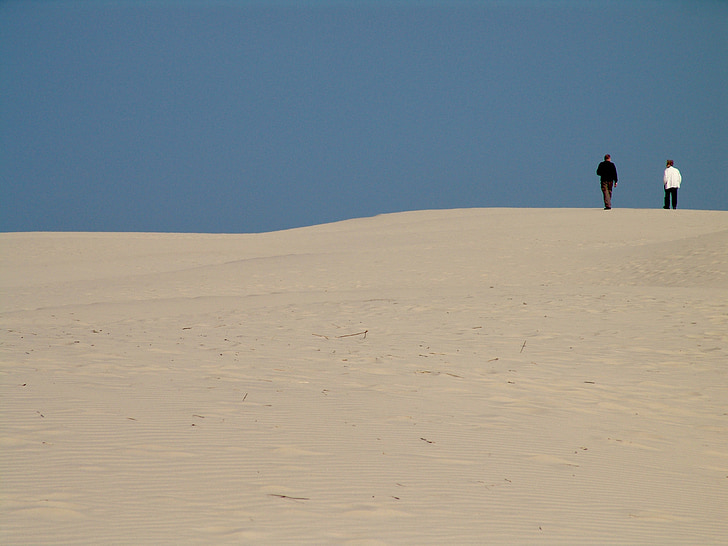 Dune, pesek, Danska, Severno morje, širok, dom, nebo