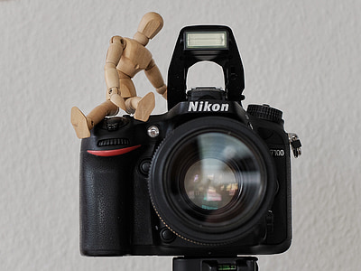 Foto, fotografia, lente, bambola, bambola di legno, Giocattoli, Tinker