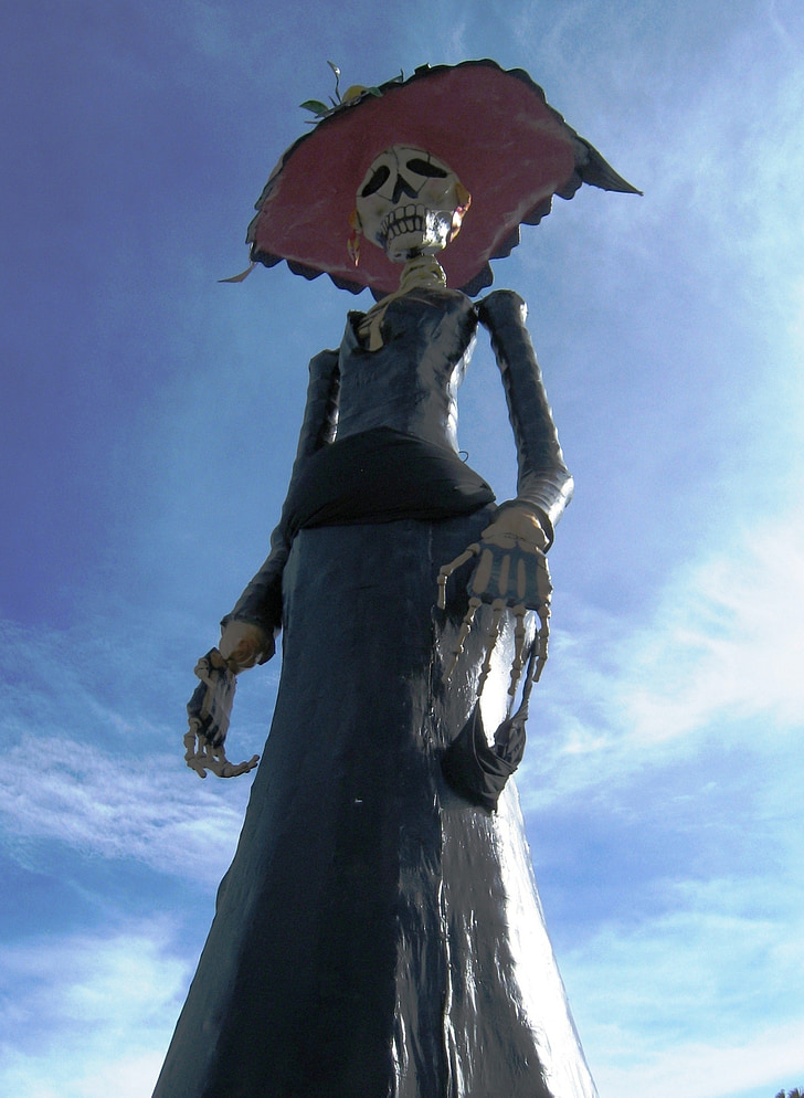 day of the dead, mexico, skull, skeleton, popular festivals, death, catrina