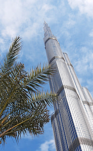 Burj khalifa, Dubai, rascacielos, alta, señaló, Torre, u un e