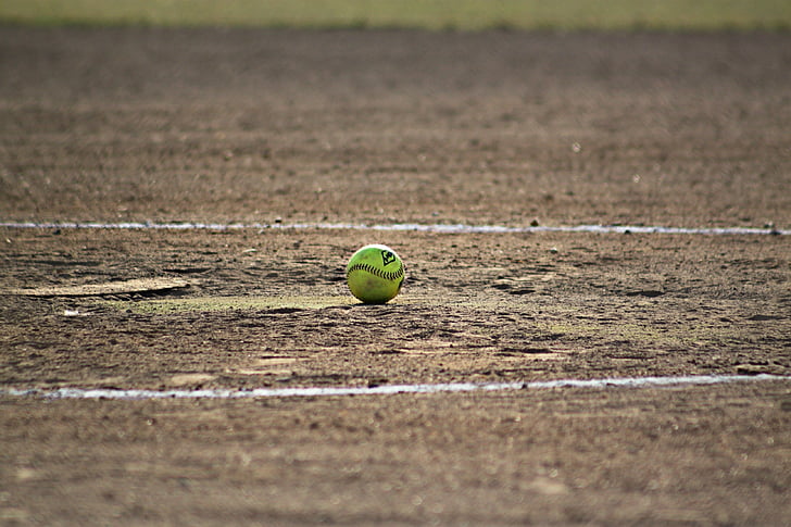 verde, Béisbol, durante el día, beísbol con pelota blanda, deportes, recreación, campo