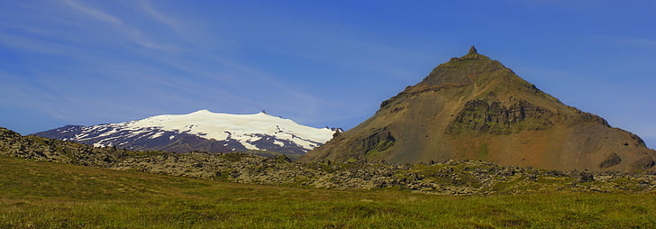 Mountain, Glacier, vulkan, sne, landskab, natur, Ice