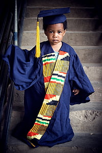 Diplomski, buduće, dječak, dijete, Crna, studija, učenik