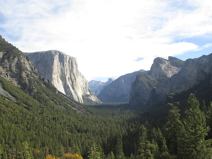 Yosemite, nemzeti park, a szabadban, el capitan, természet, hegyek, völgy