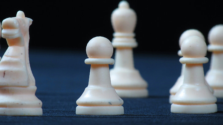 jeu d’échecs, concentration de, pion, jeu, stratégie, Jeux de loisirs, pion - pièce d’échecs