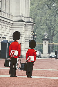 Londra, Buckingham, parata, Sentry, trasferimento sveglio, guardia, Regno Unito