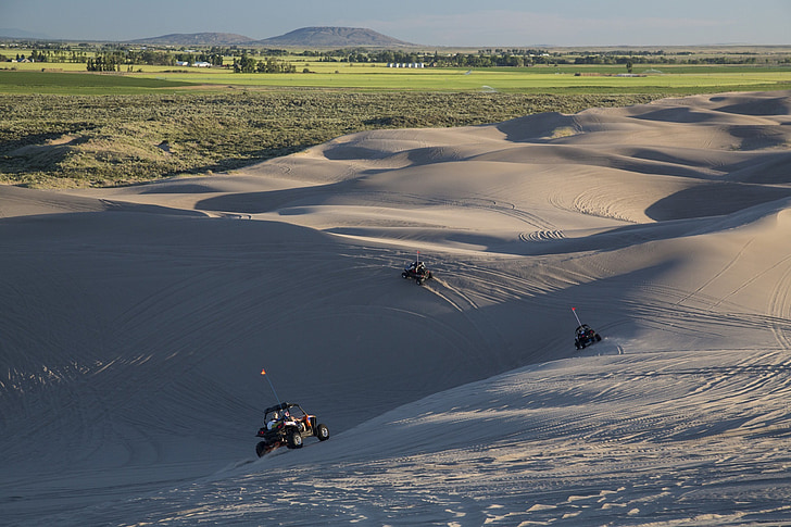 sanddynene, landskapet, dune golfbiler, rekreasjon, utendørs, ørkenen, moro