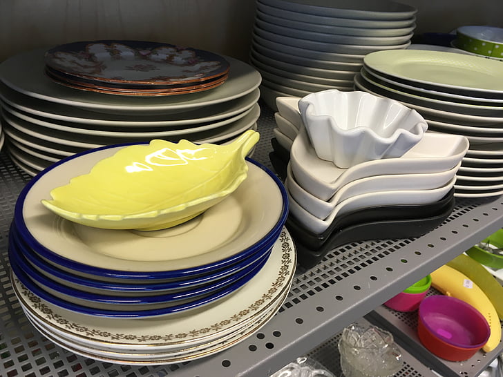 china, recycling, secondhand, plate, bowl, kitchen, mat