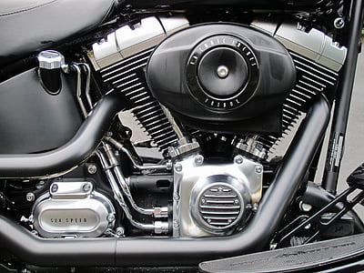 motor, Harley, Muscle bike, v-twin, Tlouštík, pohonné ústrojí, auto