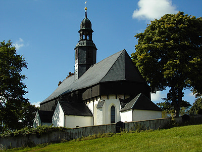 church, fortified church, historically, building, architecture, doernthal, ore mountains