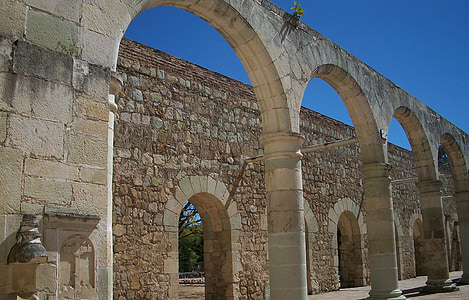 lengkungan, batu, tambang, lama, Gereja, Abbey