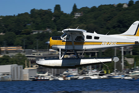 plovak avion, jezero Unije, Seattle wa