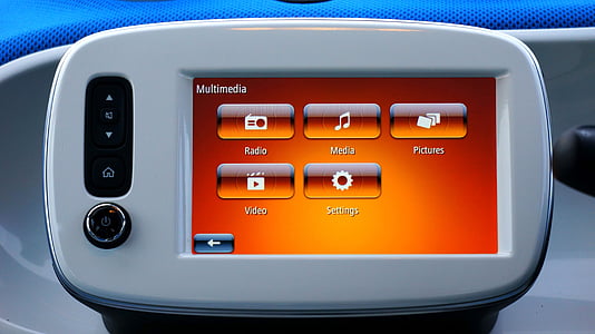 auto, interieur, auto-interieur, Dashboard, ontwerp, autodashboard van de, navigatie