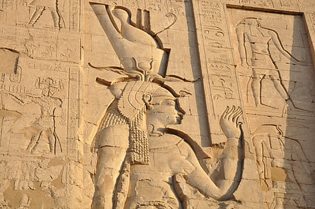 Egipt, tempelj, hieroglifi, faraon, Egiptovski tempelj, potovanja, Kip