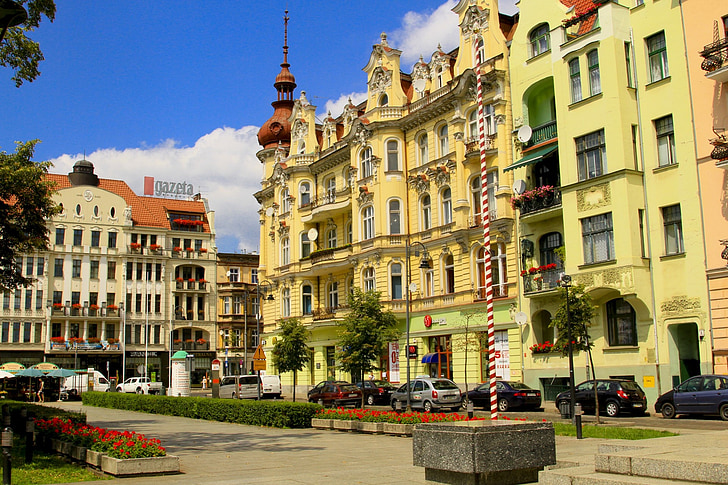 Bydgoszcz, Polen, het platform, gebouw, Landmark, stad, architectuurontwerp