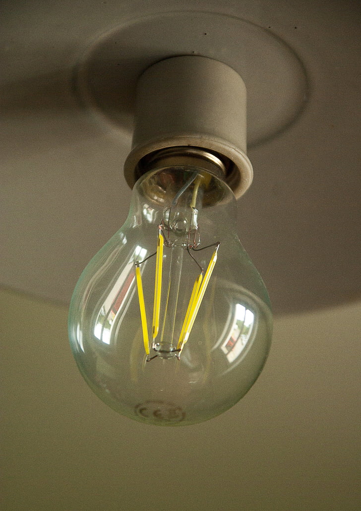 bóng đèn, điện, chiếu sáng, đèn, Filament
