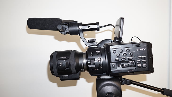 caméra vidéo, Sony, FS100, appareil photo, vidéo, électroniques, Digital
