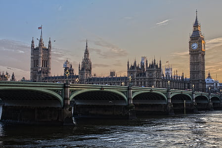 Architektura, Big ben, Most, Wielkiej Brytanii, Brytyjskie, budynek, kapitału