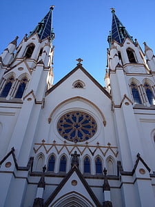 Savannah, kyrkan, arkitektur, religion, landmärke, kristendomen, religiösa
