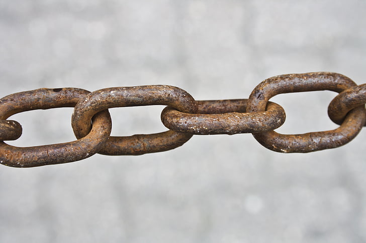 chain, chain links, chains, metal, chain link, rusty, brown