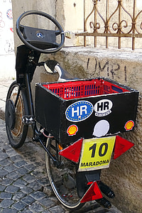 bike, croatia, old, funny, two wheeled vehicle, wheel, velo
