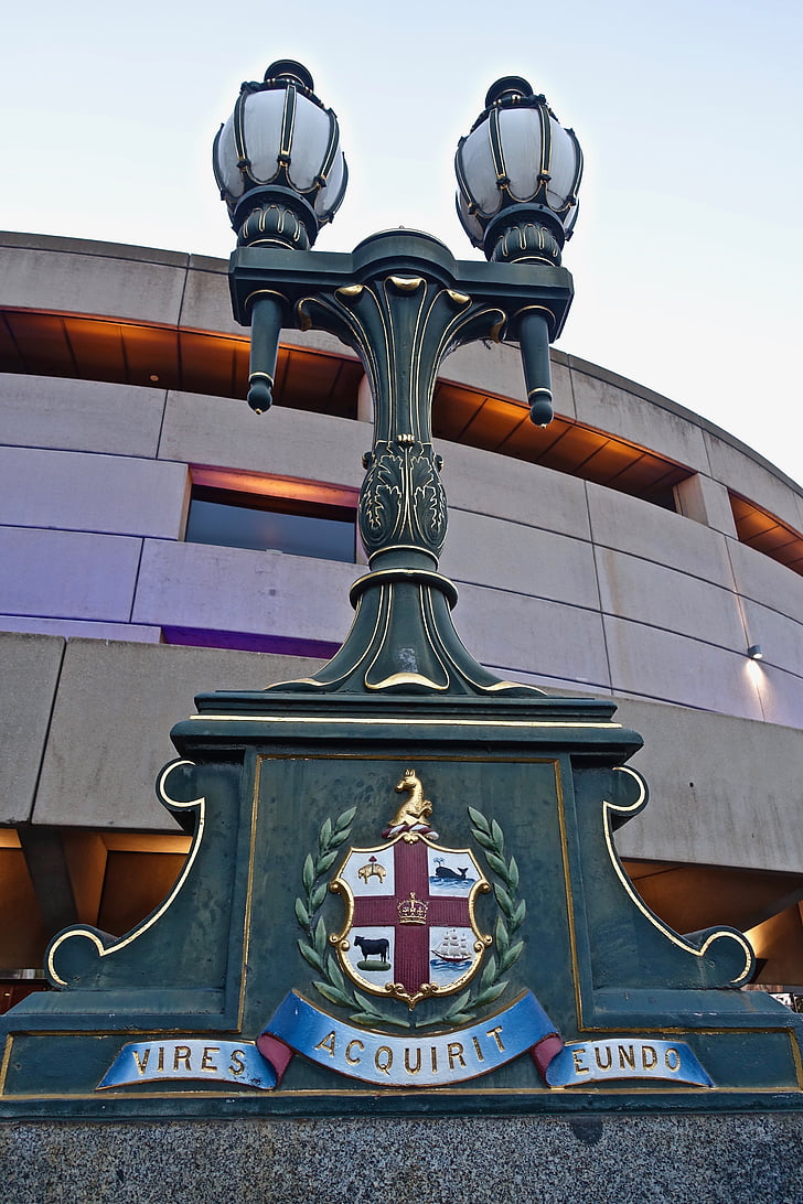 szimbólum, Melbourne-ben, fények, embléma, zászlós, kabát, Insignia