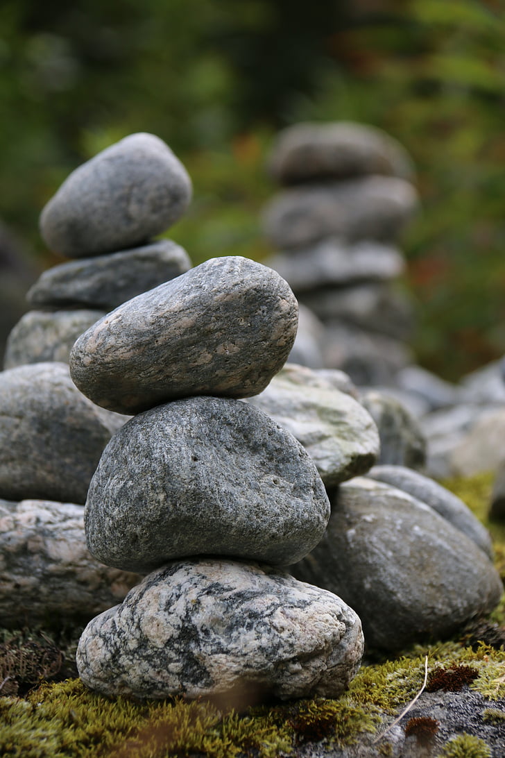 pila de, piedras, rocas, balance, Zen, Spa, naturaleza