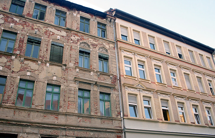 Leipzig, rumah, wonhgebaeude, arsitektur, Kota, fasad, jendela