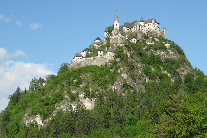Castle, Hochosterwitz, erőd, Karintia, Ausztria, a középkorban, építészet