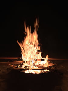 ogenj, romance, gorijo, plamen, Romantični, ob svečah, taborni ogenj