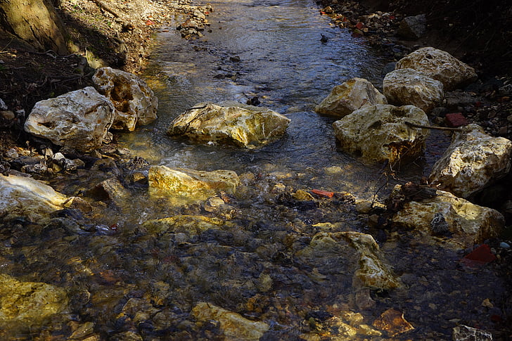 Bach, Creek, vùng biển, đá, dòng chảy, nước, thôn dã