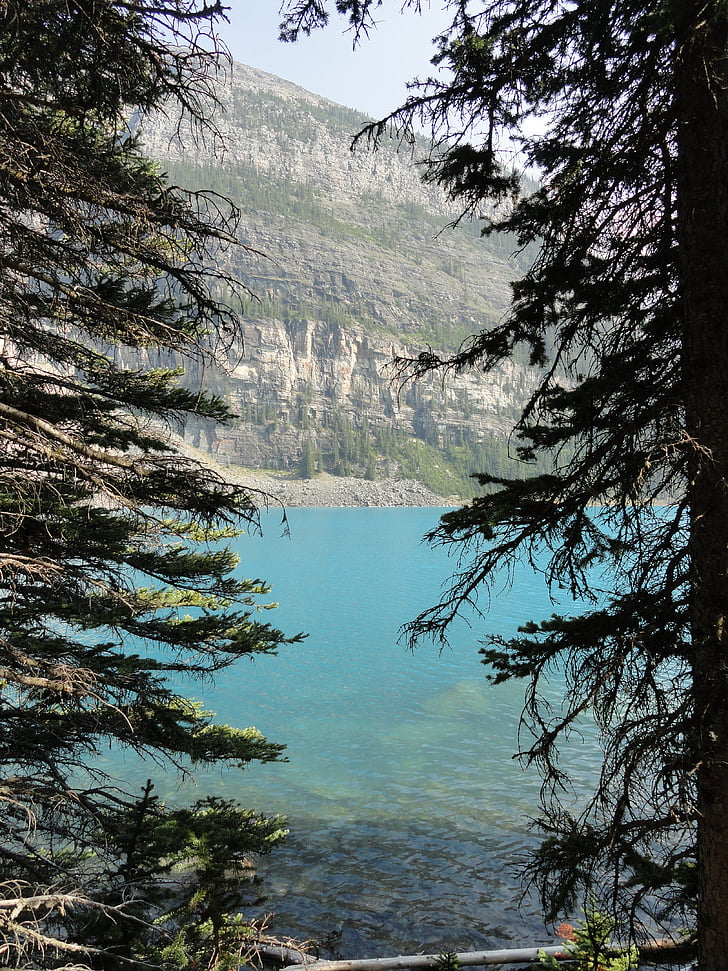 Jezioro, wody, Banff, Natura, krajobraz, odbicie, góry
