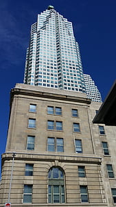 Toronto, épületek, Kanada, város, belváros, Toronto skyline
