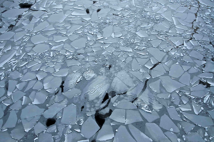 ijs, water, winter, koude, macht, blokken van ijs, glas - materiaal