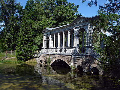 puente, arquitectura, Rusia, Parque, g, Pushkin, sitio de interés turístico