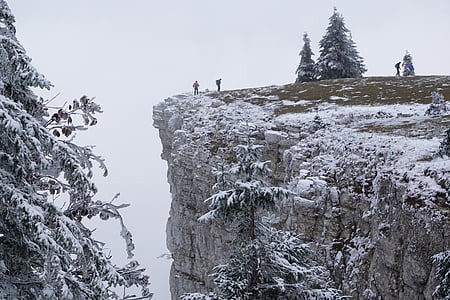 Creux du van, Šveicarija, Noiraigue, Šveicarijos jura, akmeninė siena, sienos, kalnai