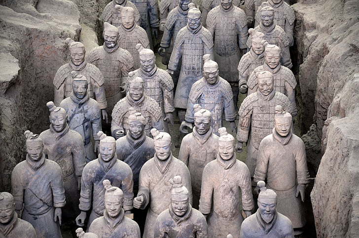 Kina, Xian, hær, terracotta, Xian by pingyao, terracotta krigere, kejser