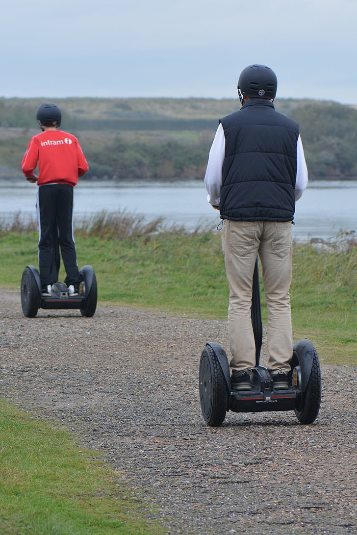 segway, getting there and getting around, people, outdoors, men
