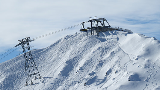Finkenberg, pozimi, Ski, Zimski športi, Gondola, Tirolska, sneg