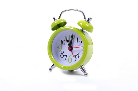 horloge, alarme, montre, vert, temps, sommeil, heure