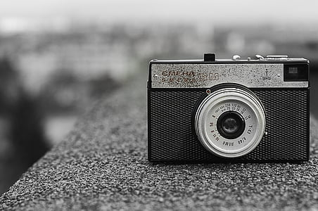 alb-negru, aparat de fotografiat, Vintage, poze pentru, Foto, aparat foto analogic, vechi