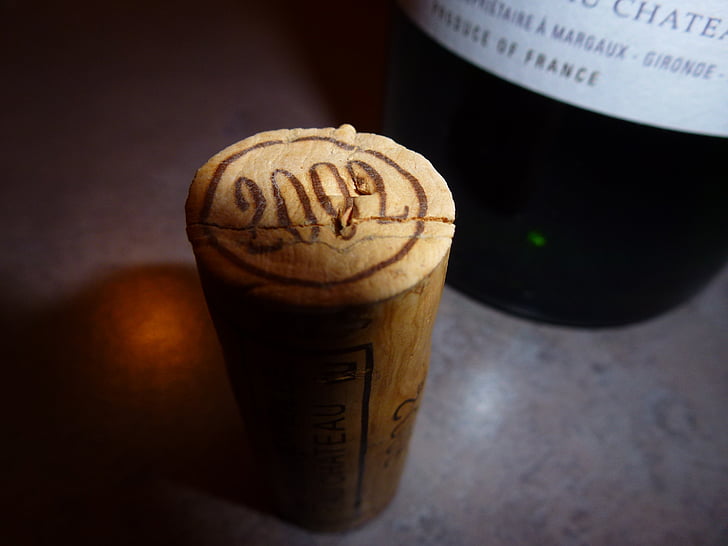 cork, bottle, wine, drink