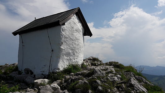 brünnstein, mountain, chapel, alpine, nature, mountain chapel, landscape