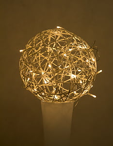 luz, bola, viga, bola de luz, LED, Lámpara, ornamento de