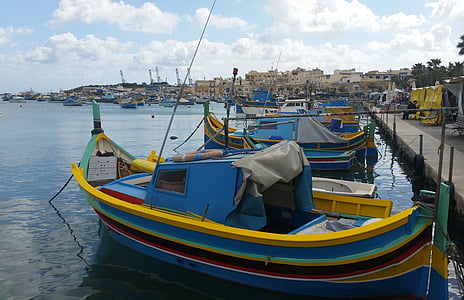 Malta, more, Stredomorská, Ostrov, modrá, maltčina, Bay