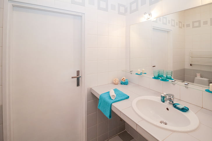 bathroom, sink, mirror, apartment, room, house, residential interior