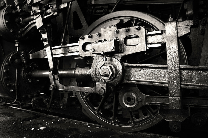 locomotora de vapor, loco, ferrocarril de, locomotora, carril de, tren