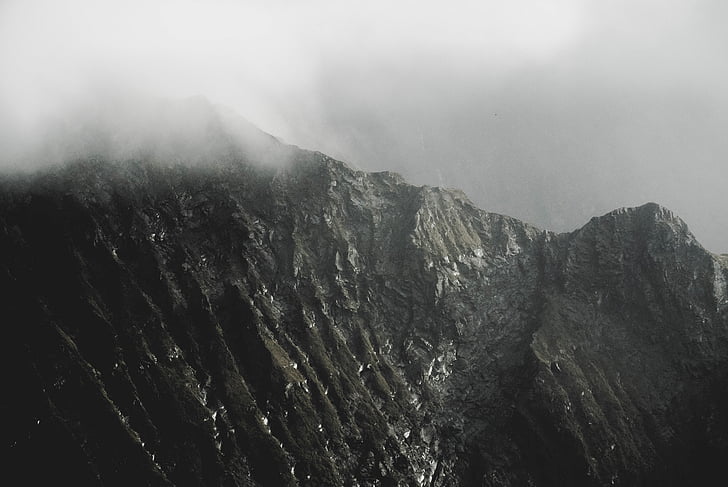 naturaleza, agua, Rocky, montañas, humo, niebla, Haze