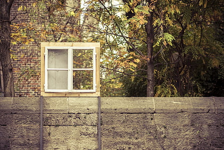rama ferestrei, în aer liber, perete, cadru, fereastra, Vintage, din lemn
